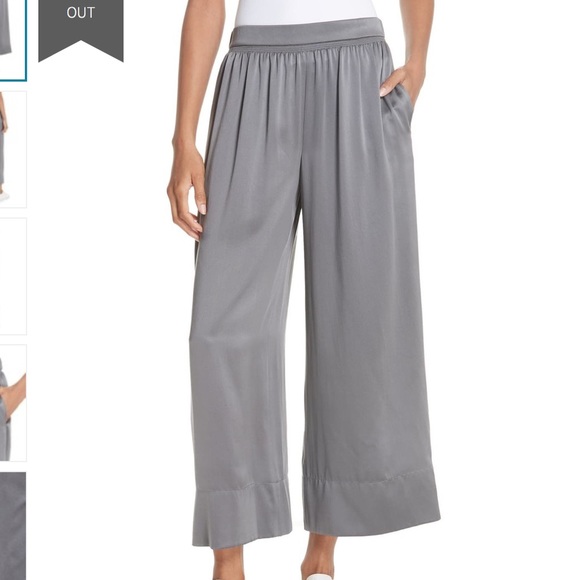 Theory Pants - NEW Theory Smoked Vintage Satin Culottes (M)